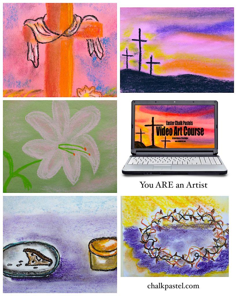 Easter Chalk Pastel Video Art Course You are an Artist!