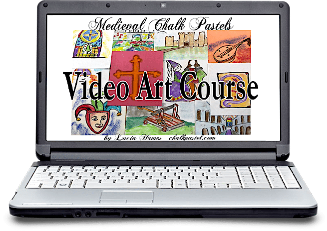 History and art are a beautiful combination. Expand your medieval history studies and make them come alive with chalk pastel art and our Medieval Video Art Course. I Drew It Then I Knew It! 