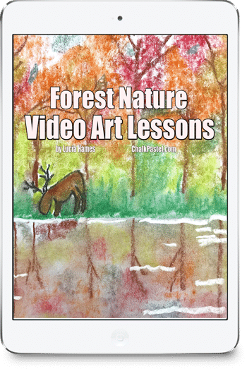 Chalk Pastel Art Perfect for Forest Nature Study