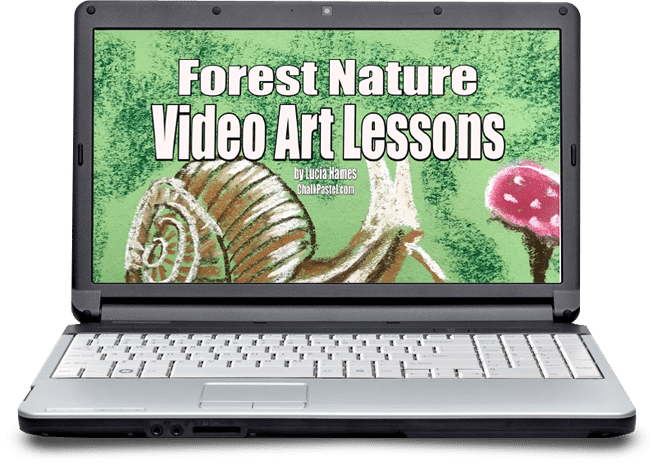 Chalk Pastel Art Perfect for Forest Nature Study