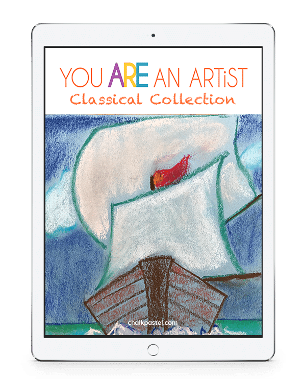 Expand your studies with Nana's Classical Collection History Art Lessons and make history come alive with chalk pastel art. Not only will you know history, you will learn to paint parts of history too because you ARE an artist!