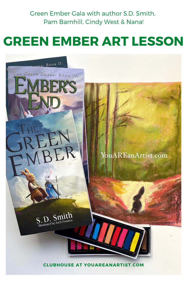 Calling all Green Ember fans! These special chalk pastel Green Ember Art Lessons with Nana are great additions to your tea time and read aloud time.