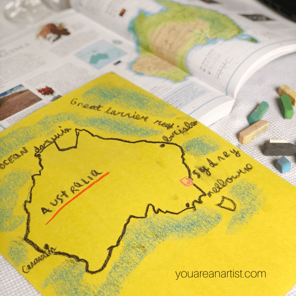 Make Geography Fun with Chalk Pastels