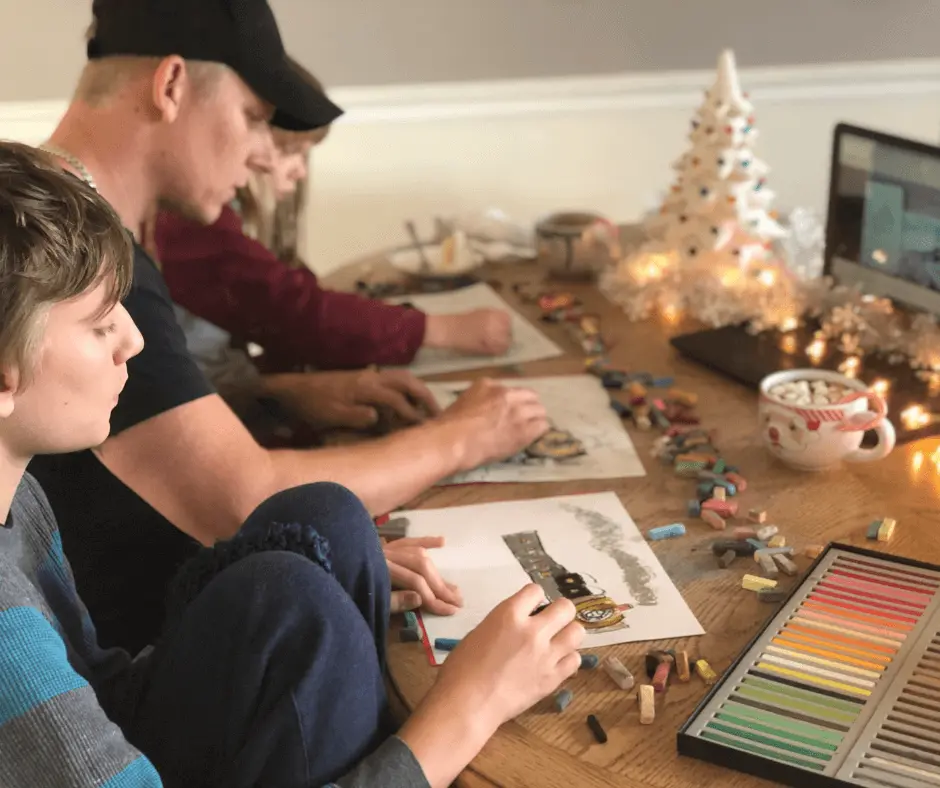 The Polar Express - - Ultimate List of Christmas Homeschool Art Lessons 
