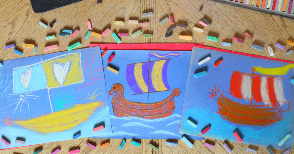 Chalk Pastels Narnia with Nana