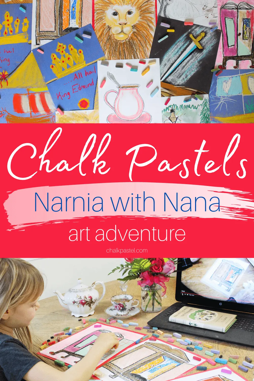 Chalk Pastels Narnia with Nana Art Adventure: Are your kid's ready for an epic art journey? Then, take a trip with chalk pastels Narnia with Nana art adventure! #NarniawithNana #Narnia #Narniaart #Narniachalppastels