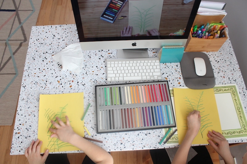 Draw Your Way Through the Resurrection Story with Kids - palm branches.