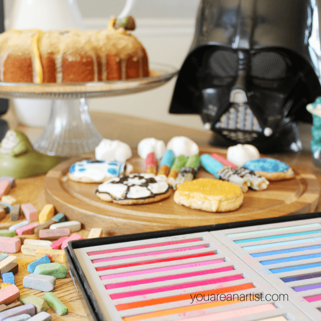 Enjoy a sample of Chalk Pastels at the Movies with Nana's How to Draw Star Wars in Chalk Pastels Video Art Lessons! It's a Star Wars Art Marathon!
