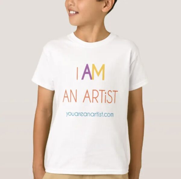 I AM an ARTiST t-shirt for children