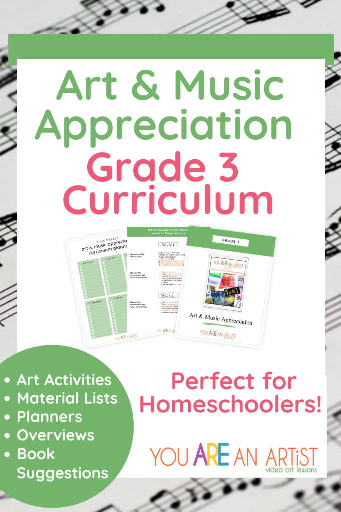 Learn about famous artists and composers in your homeschool with resources organized in a curriculum that is easy to use and flexible.