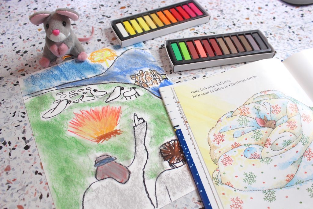While Shepherds Watched Their Flocks by Night hymn art lesson at You ARE an ARTiST