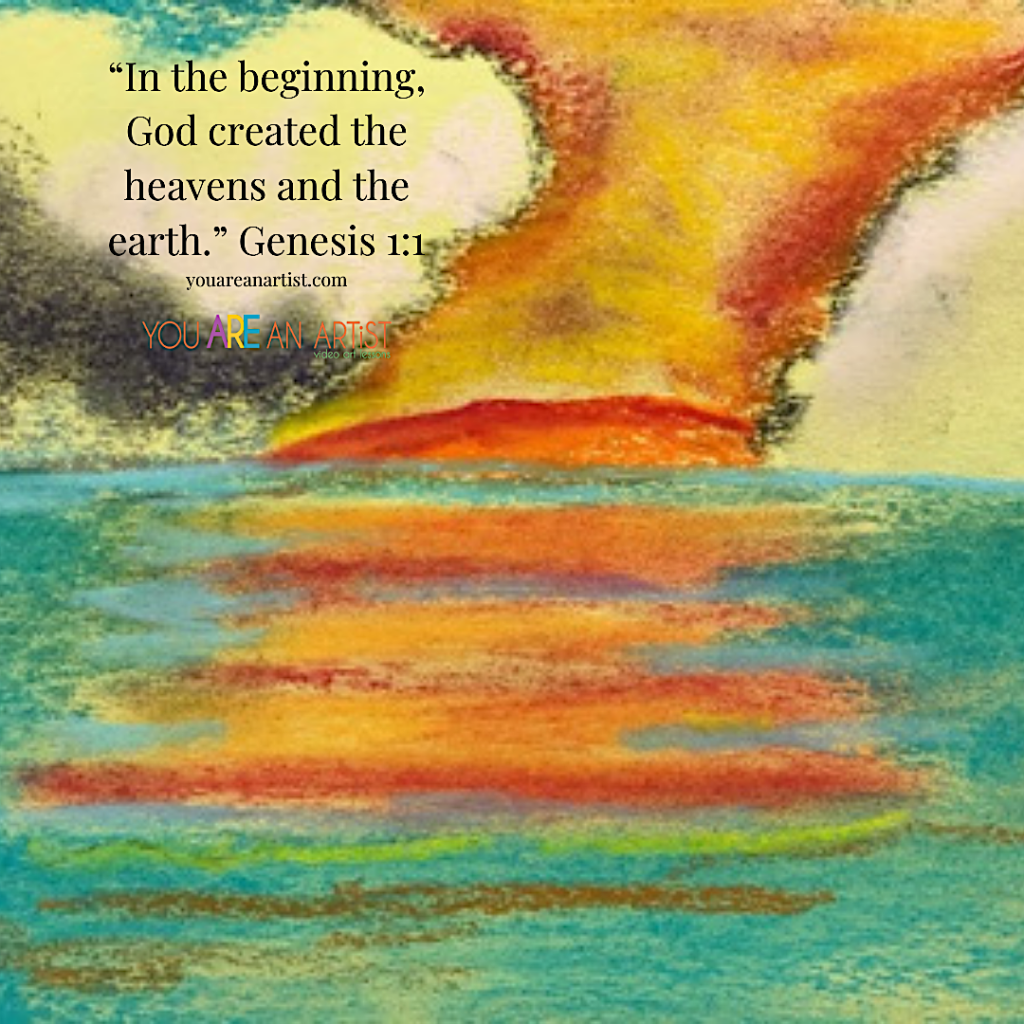 Bible art lessons! Genesis 1:1 In the beginning, God created the heavens and the earth. Discover the beauty of art and nature study in your homeschool and help your children explore the simple joys of the outdoors. There is so much to marvel about in God's great creation!