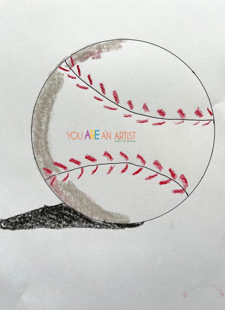 baseball art lesson for the World Series